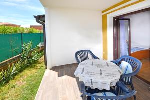 Ein Sitzbereich in der Unterkunft Apartments Dulabic