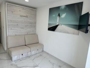 Posezení v ubytování Studio vue sur le port