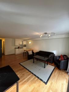 Χώρος καθιστικού στο Voss-Oppheim Resort appartment witc acess to swimmingpool