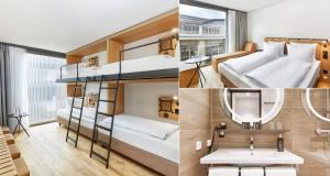 Postel nebo postele na pokoji v ubytování H2 Hotel Leipzig