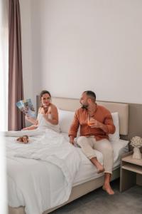 Postel nebo postele na pokoji v ubytování La Regina dAlabastro