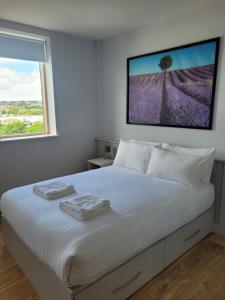Cama o camas de una habitación en SWUITE GALWAY