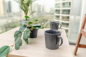 Balkón nebo terasa v ubytování GuestReady - Zen in the heart of JVC