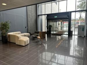 Uma área de estar em Hotel Selfoss