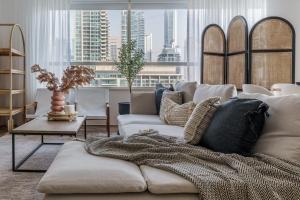 Χώρος καθιστικού στο GuestReady - Bohemian Apt with Marina View