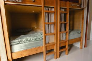 Postelja oz. postelje v sobi nastanitve Ninap hostel
