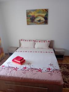 Postel nebo postele na pokoji v ubytování Casa Cristian