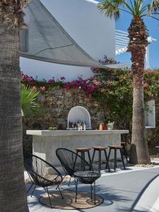 Patio nebo venkovní prostory v ubytování Pietra e Mare - Mykonos Moments