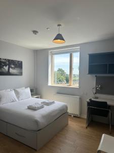 Postel nebo postele na pokoji v ubytování SWUITE GALWAY + 37 fotografií