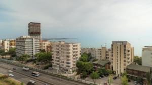 Nespecifikovaný výhled na destinaci Durrës nebo výhled na město při pohledu z apartmánu