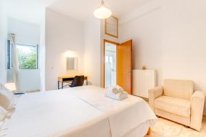Postel nebo postele na pokoji v ubytování Geomarhouse 1 + 23 fotografií