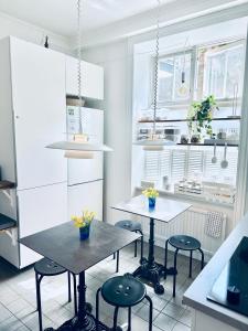 Kuchyň nebo kuchyňský kout v ubytování Wisby Residence