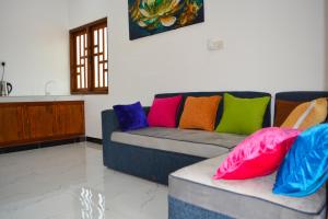 Χώρος καθιστικού στο Jungle View Inn