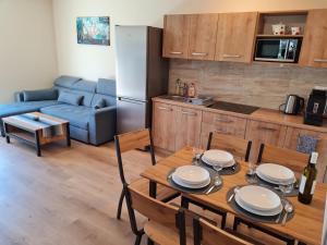 Kuchyň nebo kuchyňský kout v ubytování Apartmány Family Nová Lesná