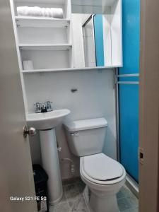 Koupelna v ubytování Hotel Casa 10