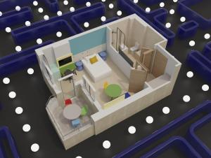 Grundriss der Unterkunft Hotel Magic Games 4