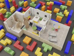 Grundriss der Unterkunft Hotel Magic Games 4