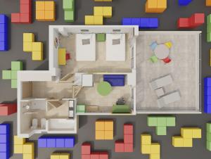 Grundriss der Unterkunft Hotel Magic Games 4