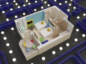 Grundriss der Unterkunft Hotel Magic Games 4