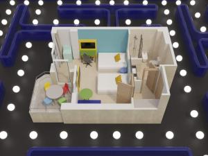 Grundriss der Unterkunft Hotel Magic Games 4