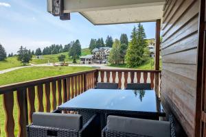 Balkón nebo terasa v ubytování Appartement 4 personnes au pied des pistes