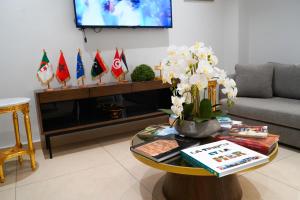 Posezení v ubytování Hôtel Suisse Tunis