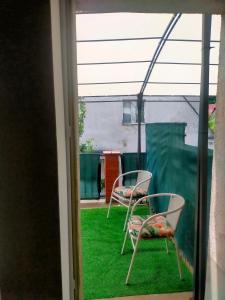 Patio alebo iná vonkajšia časť ubytovania Hostel Madeira