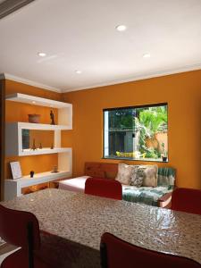 Posezení v ubytování Casa de temporada