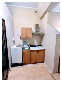 Кухня или мини-кухня в Ievos Kalno apartamentai III

