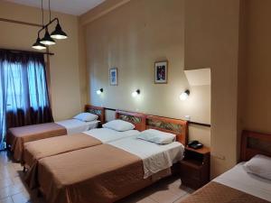 Postel nebo postele na pokoji v ubytování Alexandria Hotel