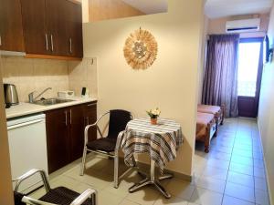 Kuchyň nebo kuchyňský kout v ubytování Borianoula Apartments