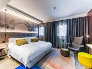 Postel nebo postele na pokoji v ubytování Hotel Doriguzzi