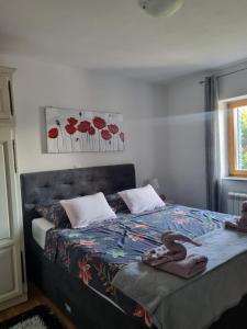 Posteľ alebo postele v izbe v ubytovaní Stone House Iva