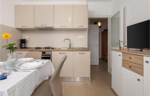 Kuchyň nebo kuchyňský kout v ubytování Holiday Home Starigrad Kod Senja, Obala Cr