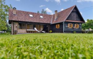a house with a lawn in front of it at Amazing Home In Sisinec in Šišinec