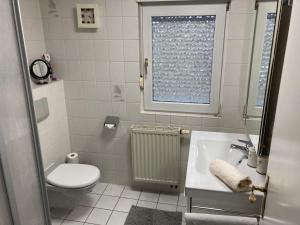 Koupelna v ubytování Wohnung 21