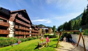 A garden outside Wellness Hotel Chopok