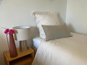 Gîte L'instant Vosges客房内的一张或多张床位