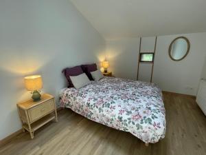 Gîte L'instant Vosges客房内的一张或多张床位