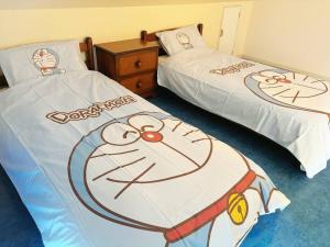 Postel nebo postele na pokoji v ubytování 颯House5