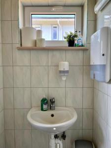 Koupelna v ubytování Roograhu kämping