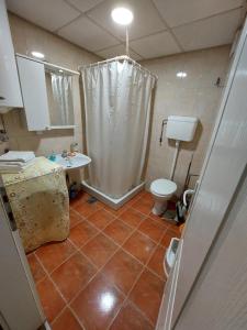 Koupelna v ubytování Apartments MIMOZA