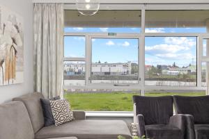 Posezení v ubytování River Apartments