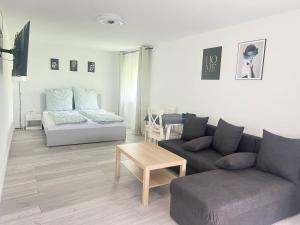 Posezení v ubytování Koblenz Corner Rooms
