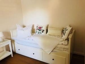 Ένα ή περισσότερα κρεβάτια σε δωμάτιο στο Vorbeck Comfortable holiday residence
