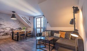 Posezení v ubytování Apartamenty Sun&Fun Rezydencja Parkowa Nadrzeczna 3D i 3E -blisko centrum, dworca PKP w otoczeniu zieleni