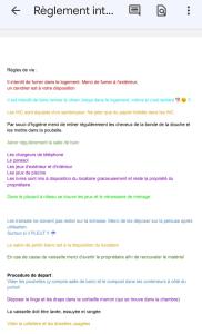 ein Screenshot einer Abrufliste in einem Dokument in der Unterkunft Appartement 5 personnes avec piscine 60m2 in Le Barp