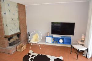 TV a/nebo společenská místnost v ubytování Haus Ameland 3e