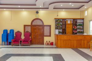 The lobby or reception area at Hotel Gyan Gauri Palace