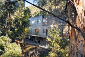 a large house in the middle of the forest at Treetops-Large Home 9km to CBD Sleeps 10 in Hobart